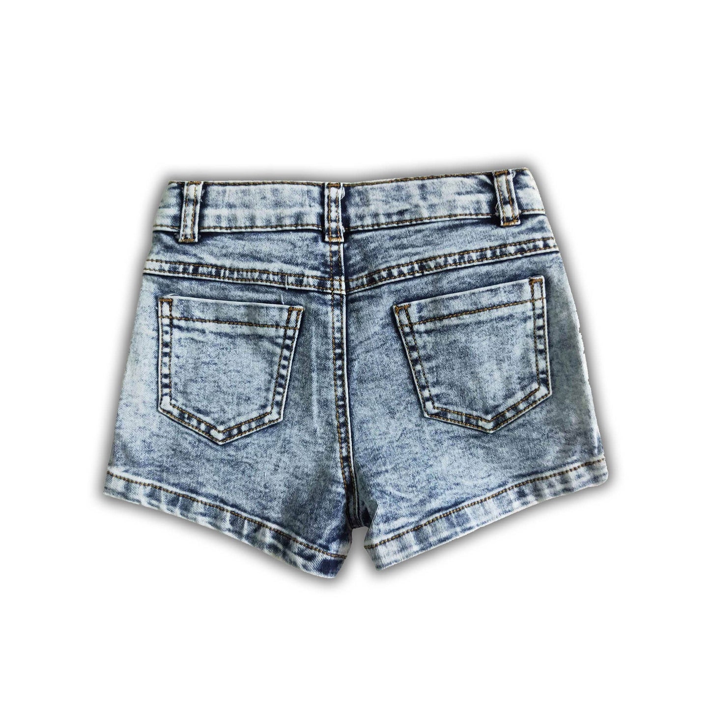 Acid wash Denim Shorts