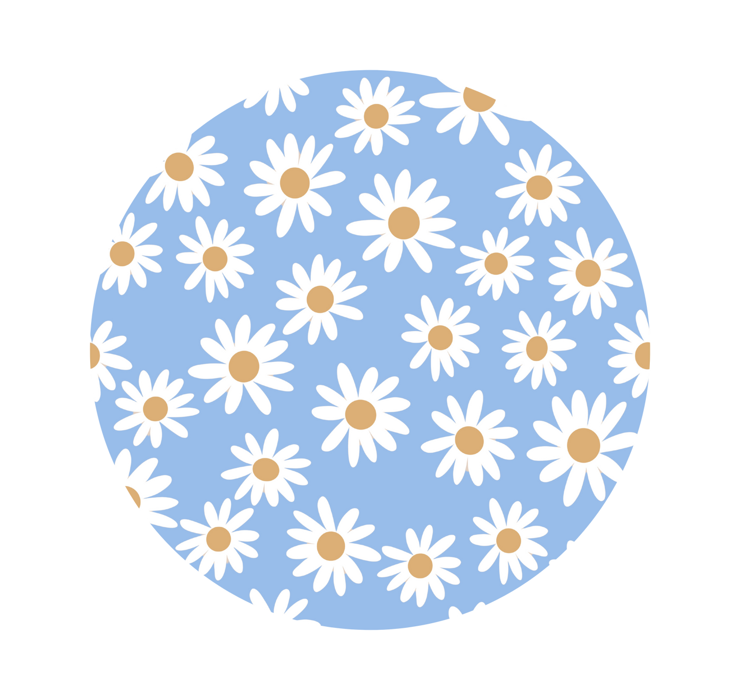 Bamboo Blue Daisy Twirl Dress with Pockets