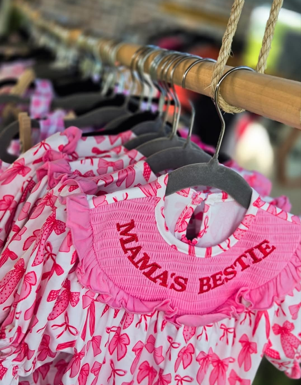 Mama's Bestie Smocked Bubble