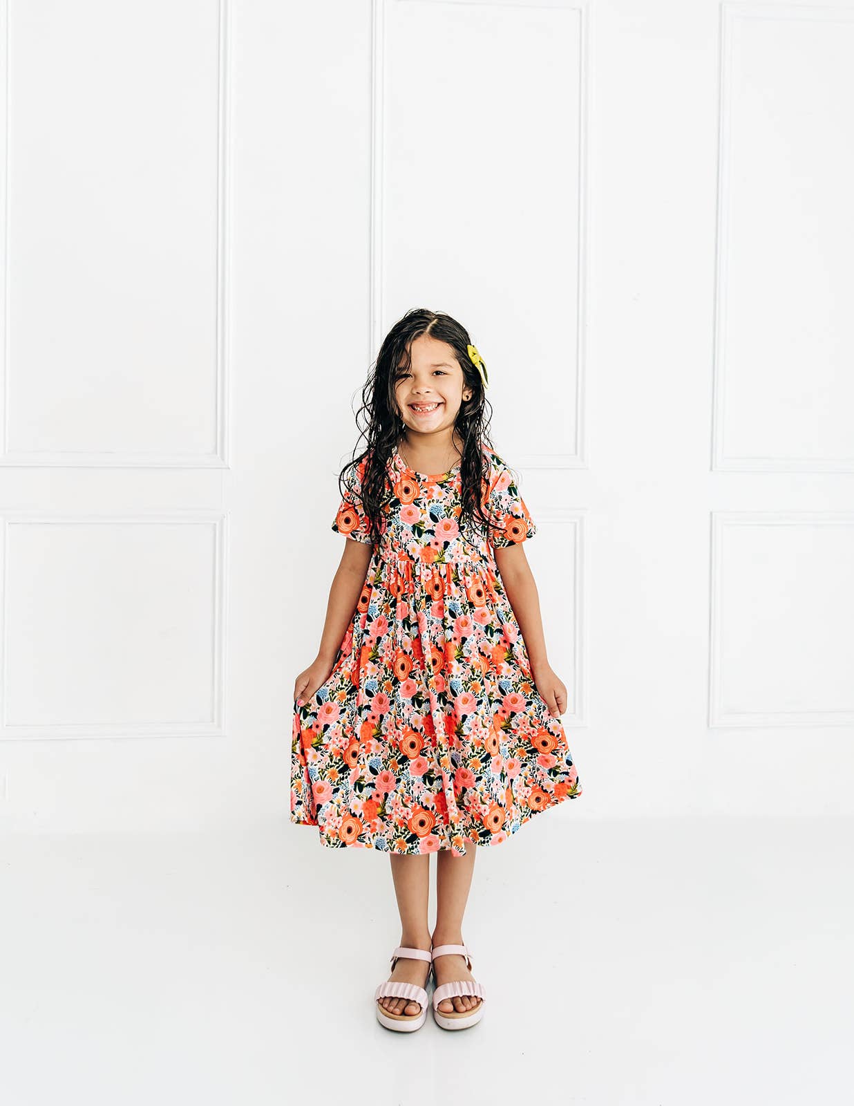 Bamboo Floral Twirl Dress
