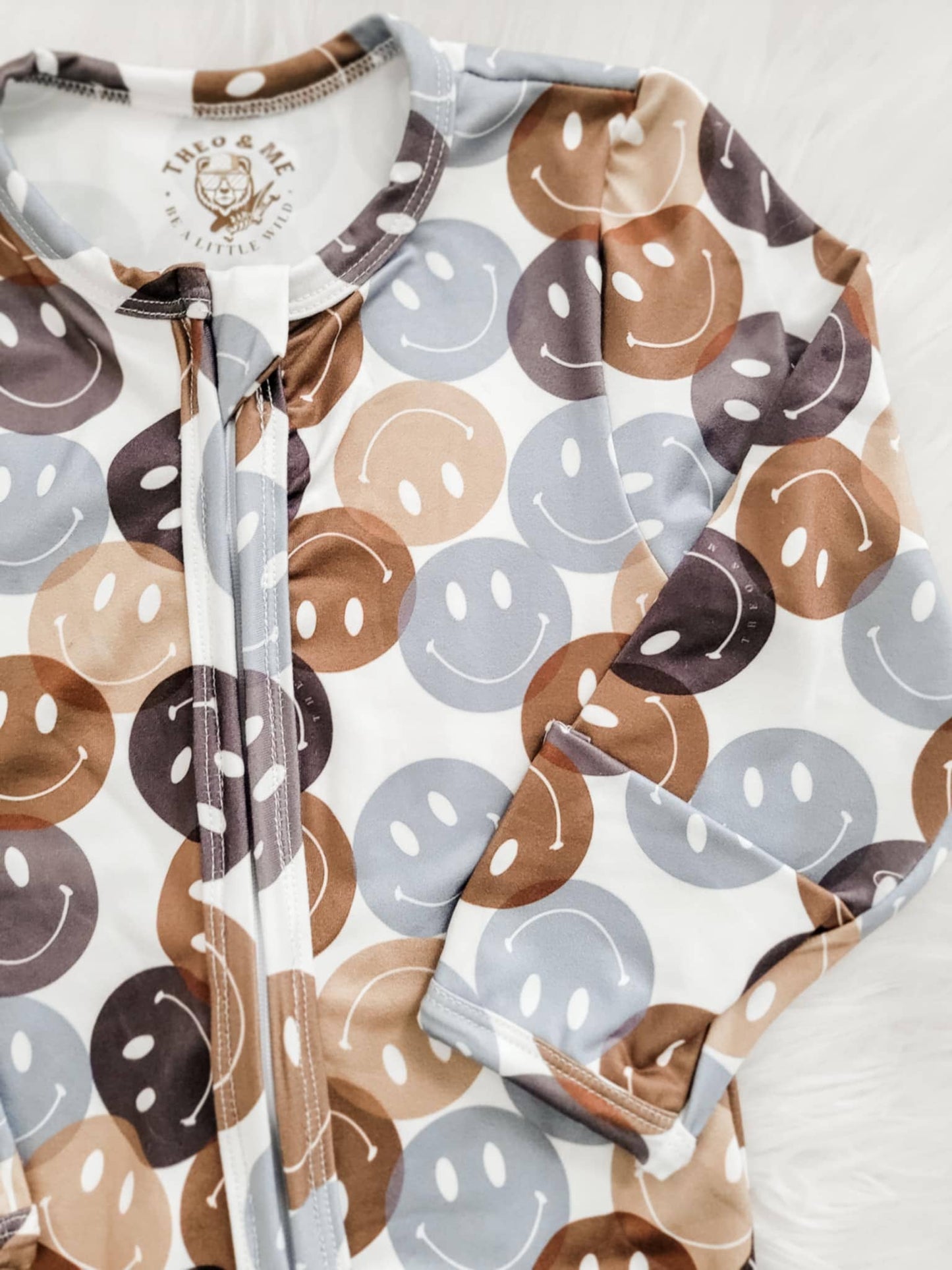 Smile Faces Double Zipper Sleeper