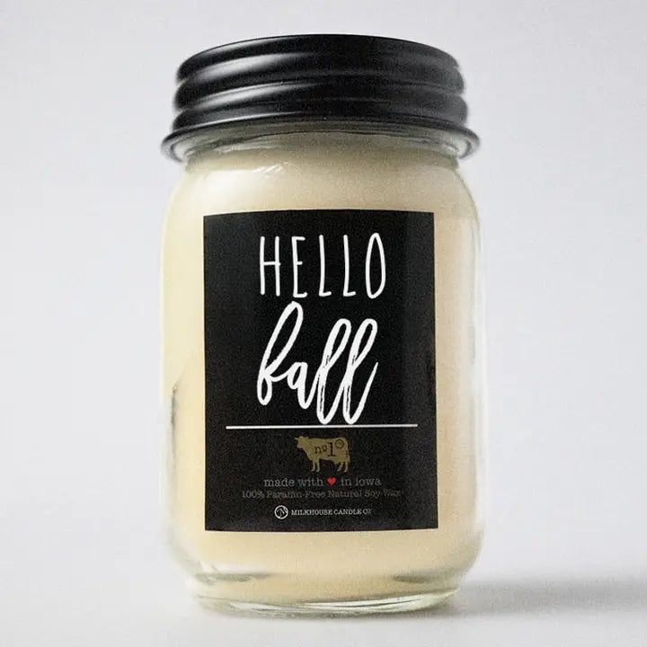 Hello Fall 13oz Mason Jar Candle
