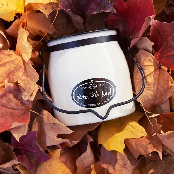 Rake, Pile, Leap 16oz Butter Jar Candle
