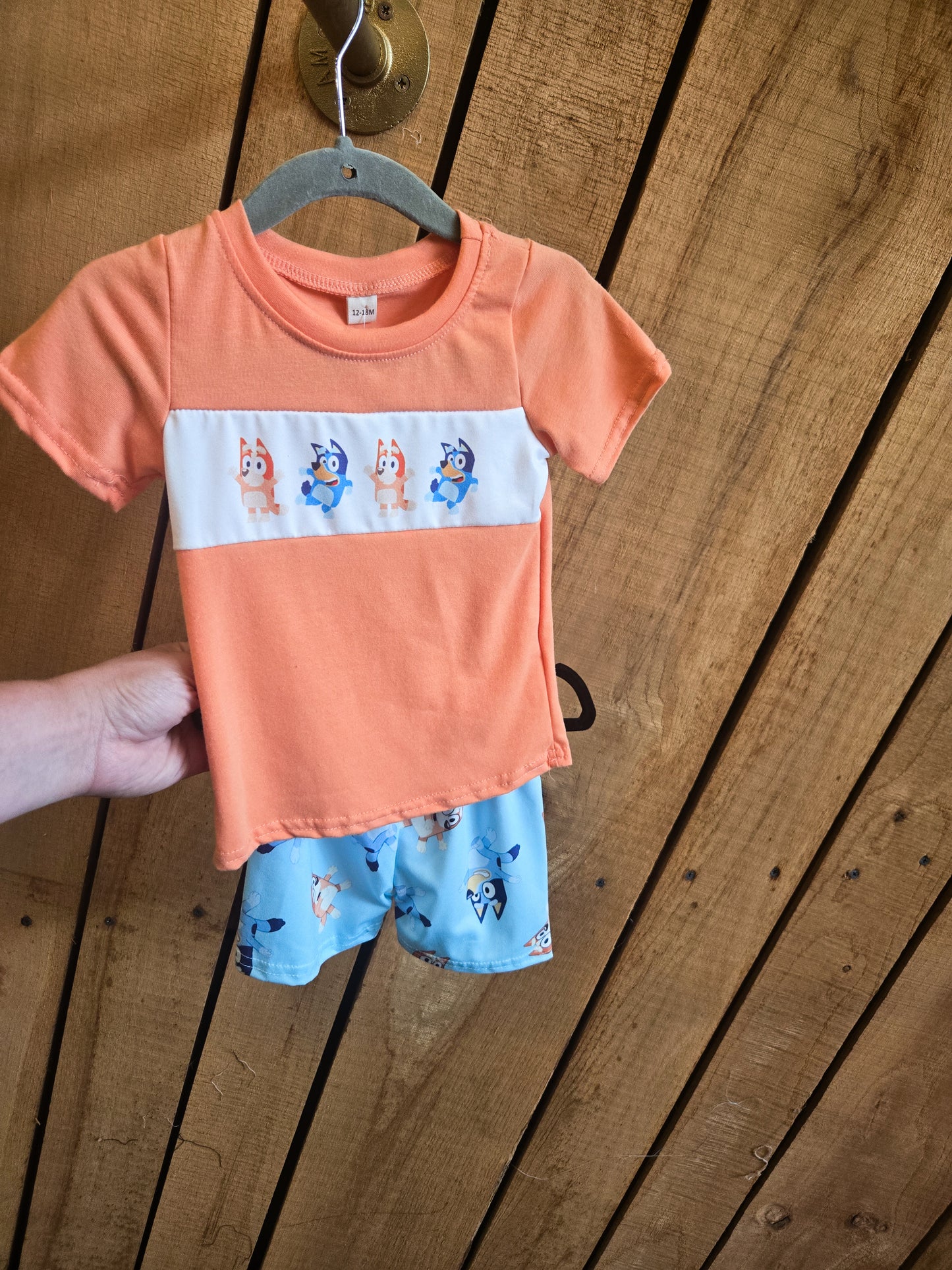 Orange Heeler Short Set