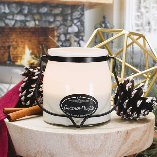 Cinnamon Fireside 16oz Butter Jar Candle