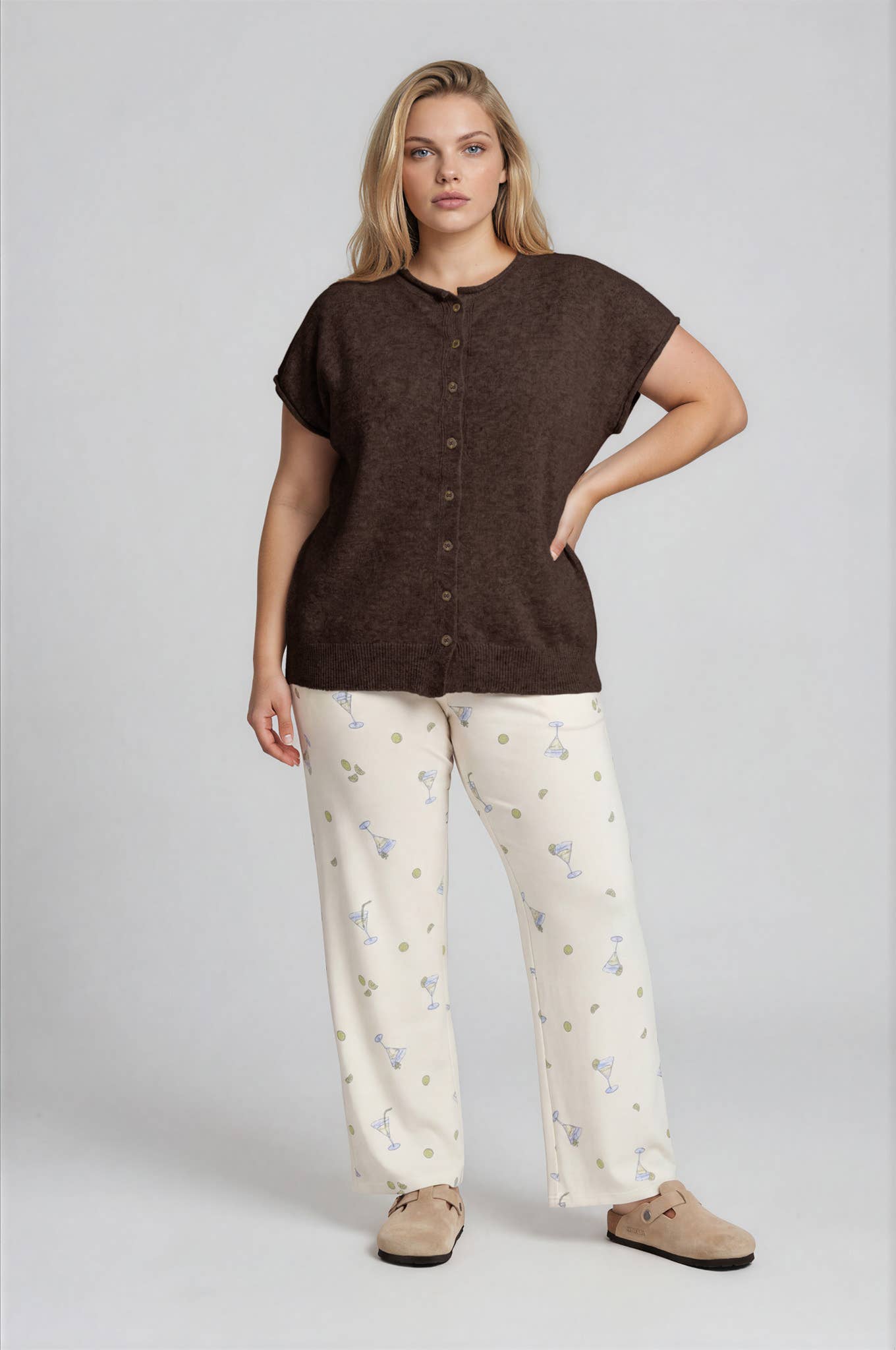 PLUS RAW EDGE SLEEVELESS LIGHTWEIGHT CARDIGAN