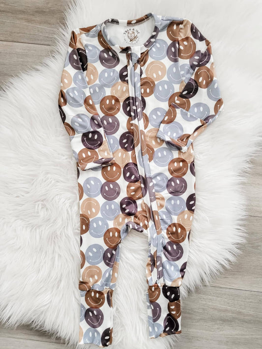 Smile Faces Double Zipper Sleeper