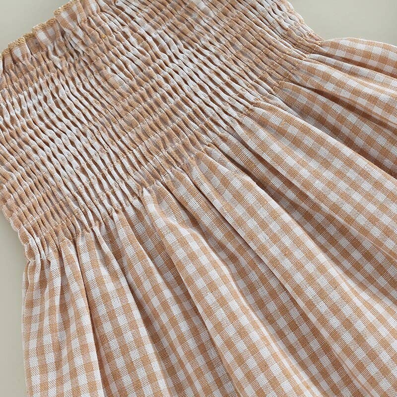 Gingham Neutral Dress