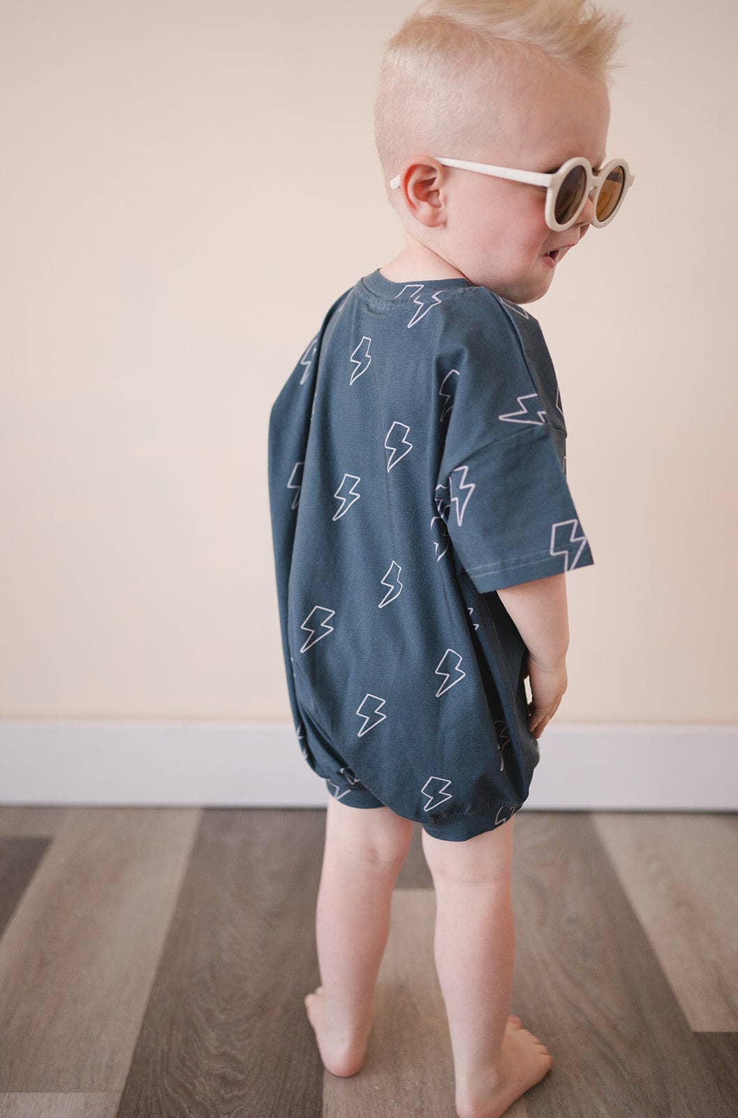 T-shirt Bubble Romper - Bolt