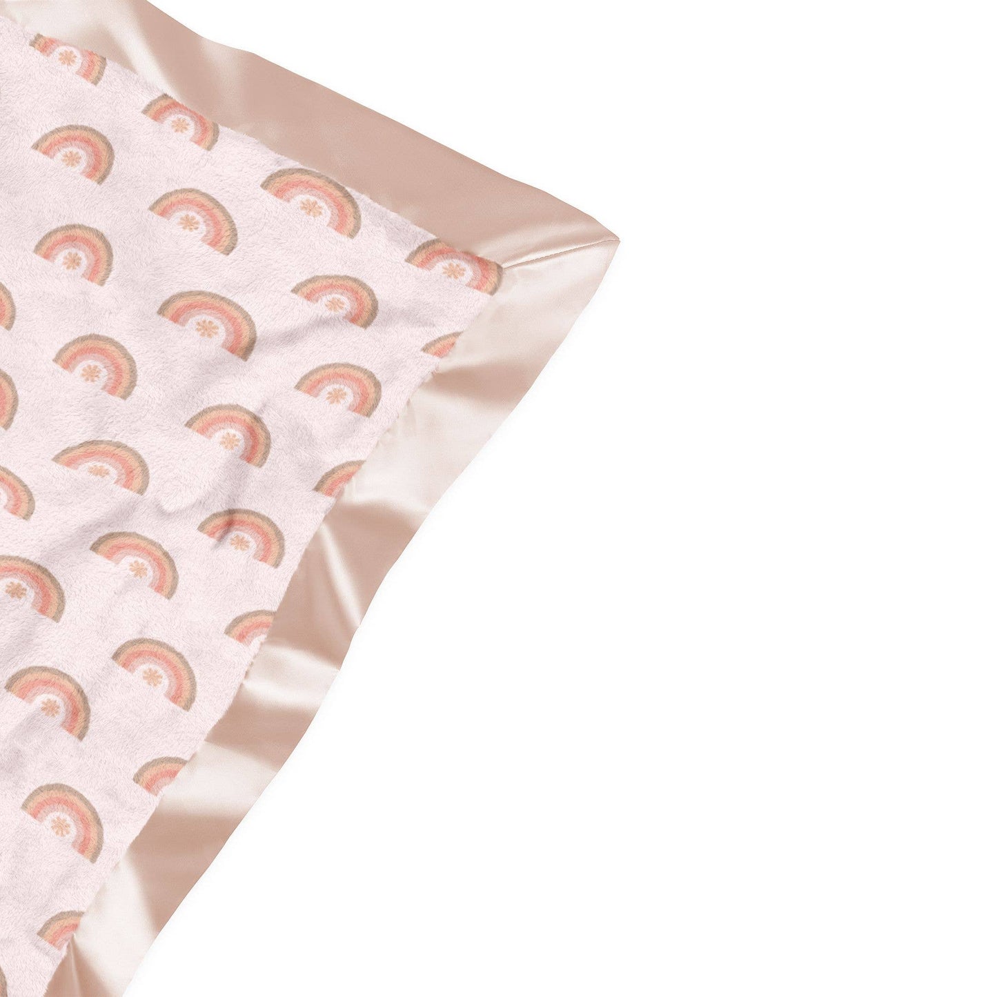 Reversible Baby Blanket Be Kind Rainbows