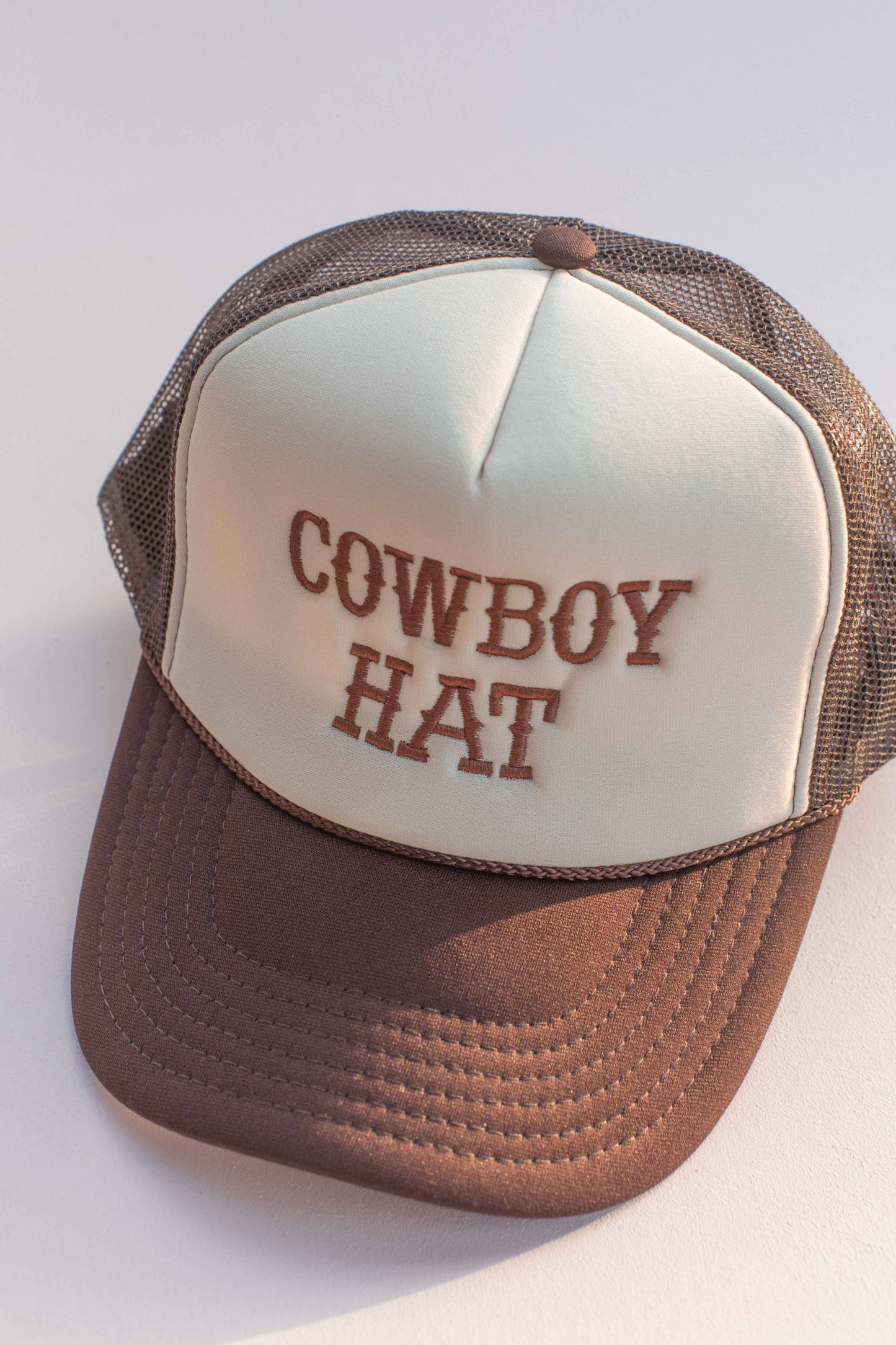 Embroidery Cowboy Western Trucker Hat Cap