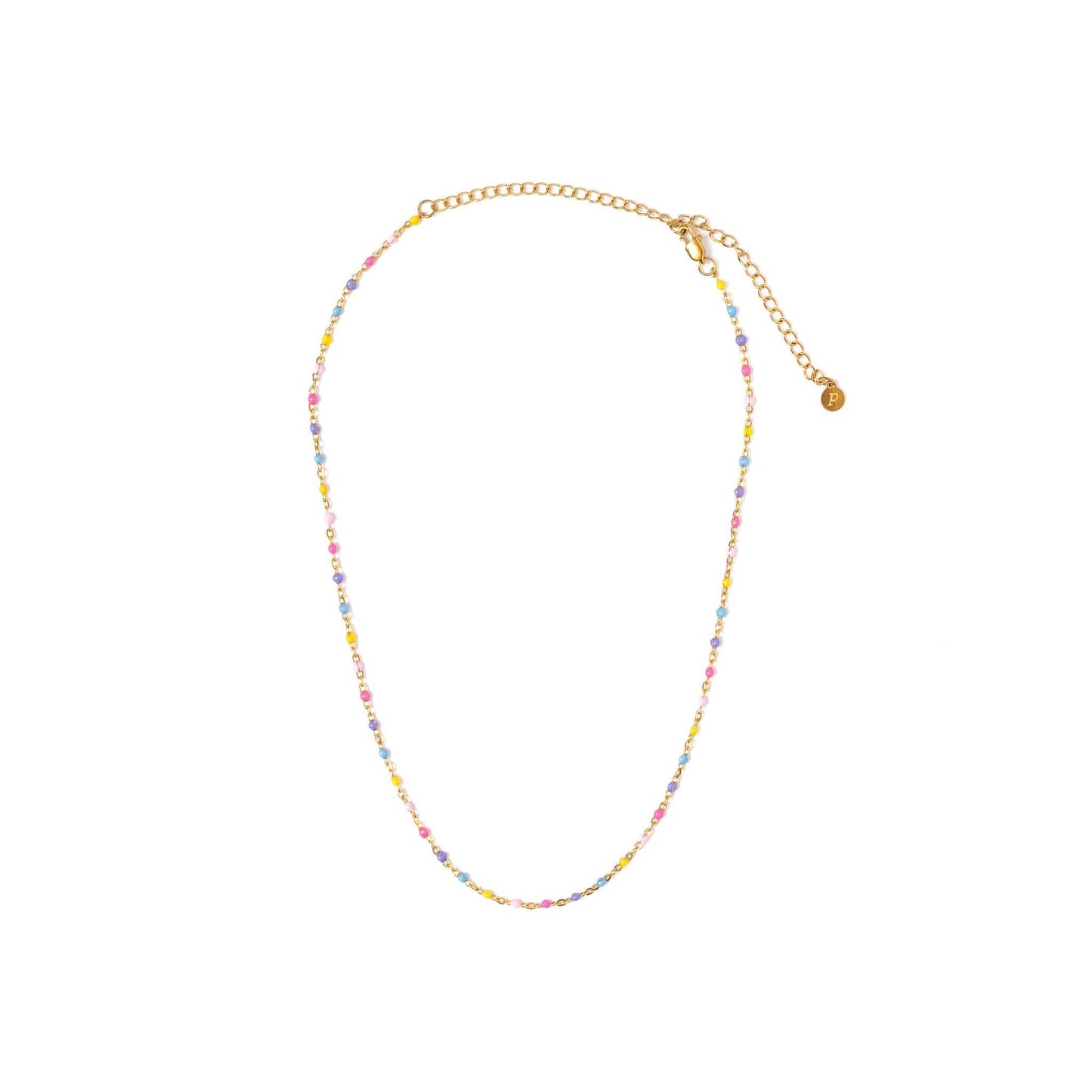 Enamel Bead Necklace Earrings - Hypoallergenic, Girl Gift