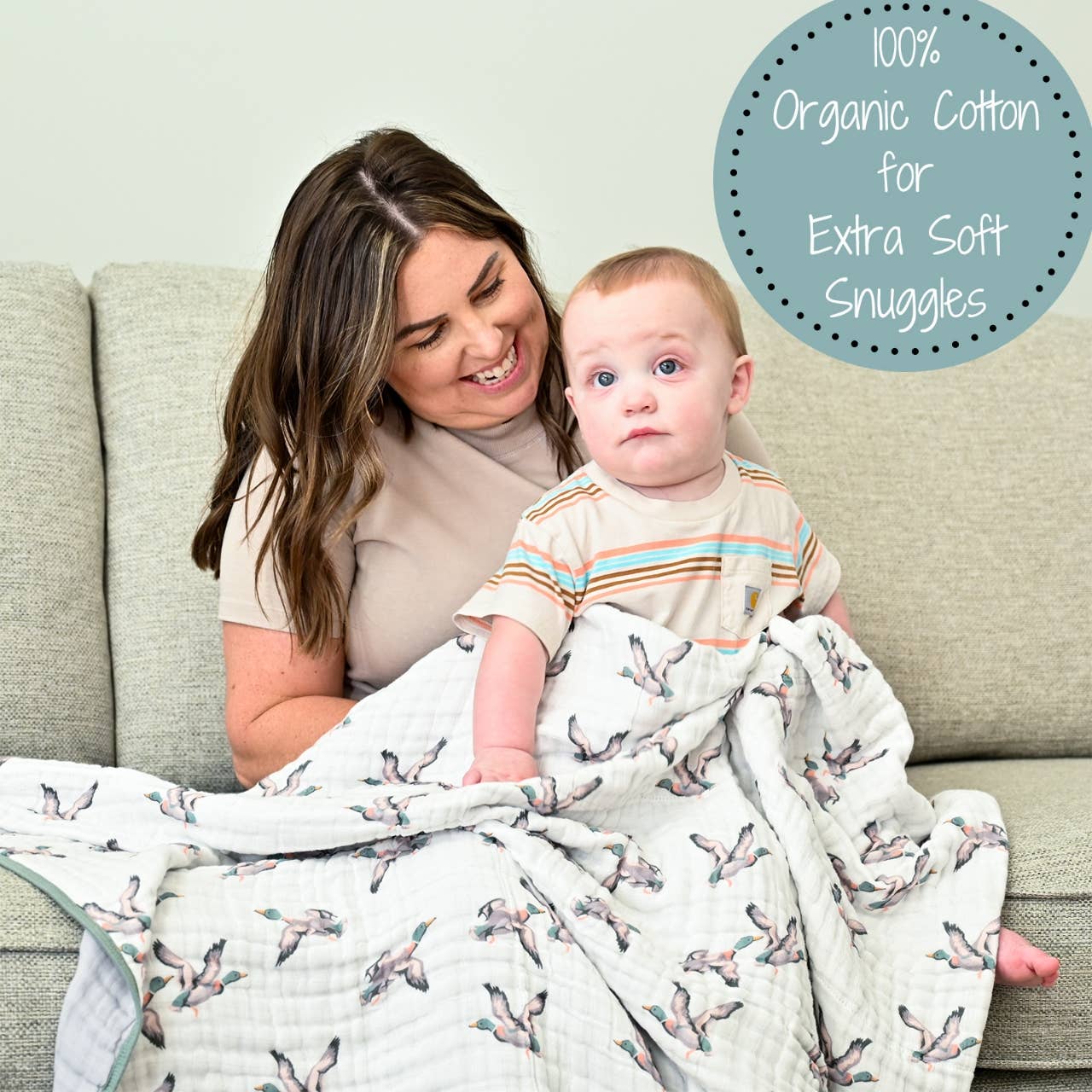 Quackin'up Duck Muslin Quilt