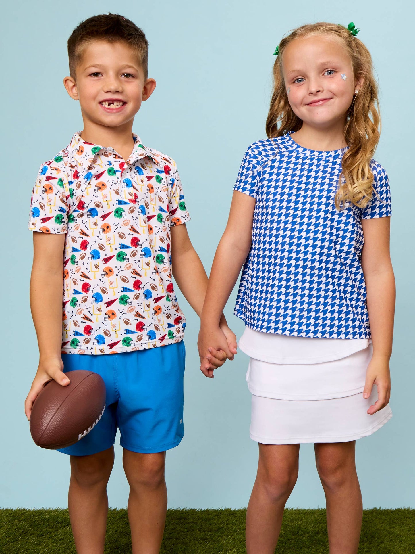 Boys Varsity Football Club Knit Short Sleeve Performance Polo