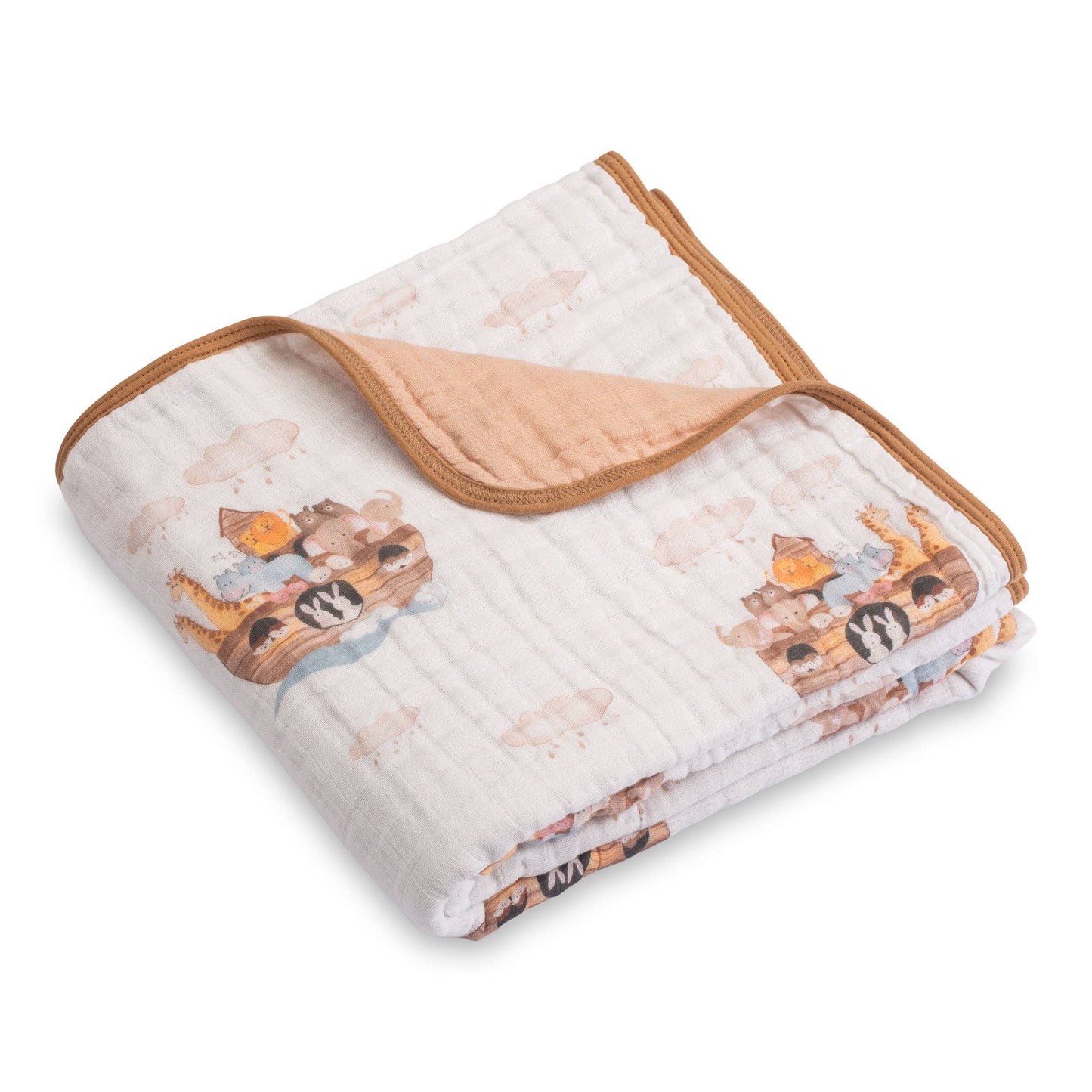 Noah's Ark Baby Toddler Muslin Quilt