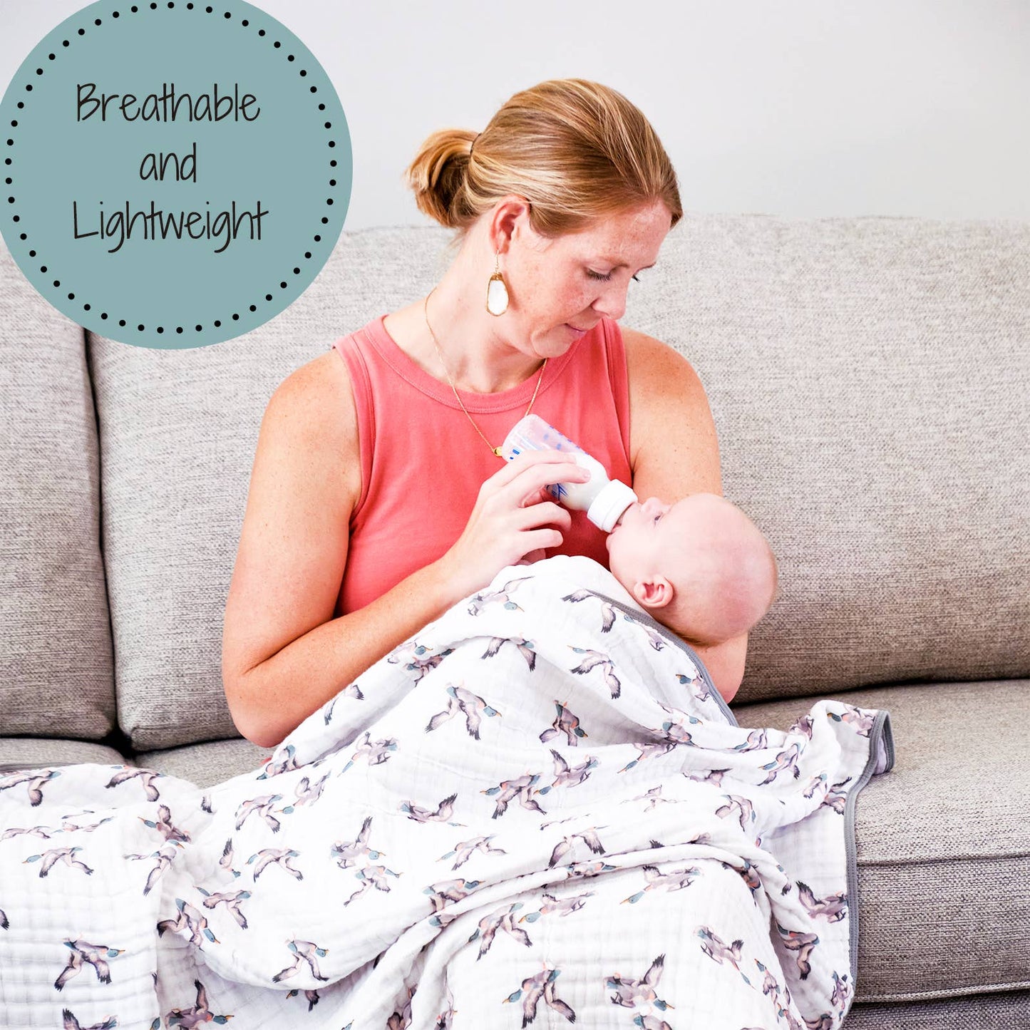 Quackin'up Duck Muslin Quilt