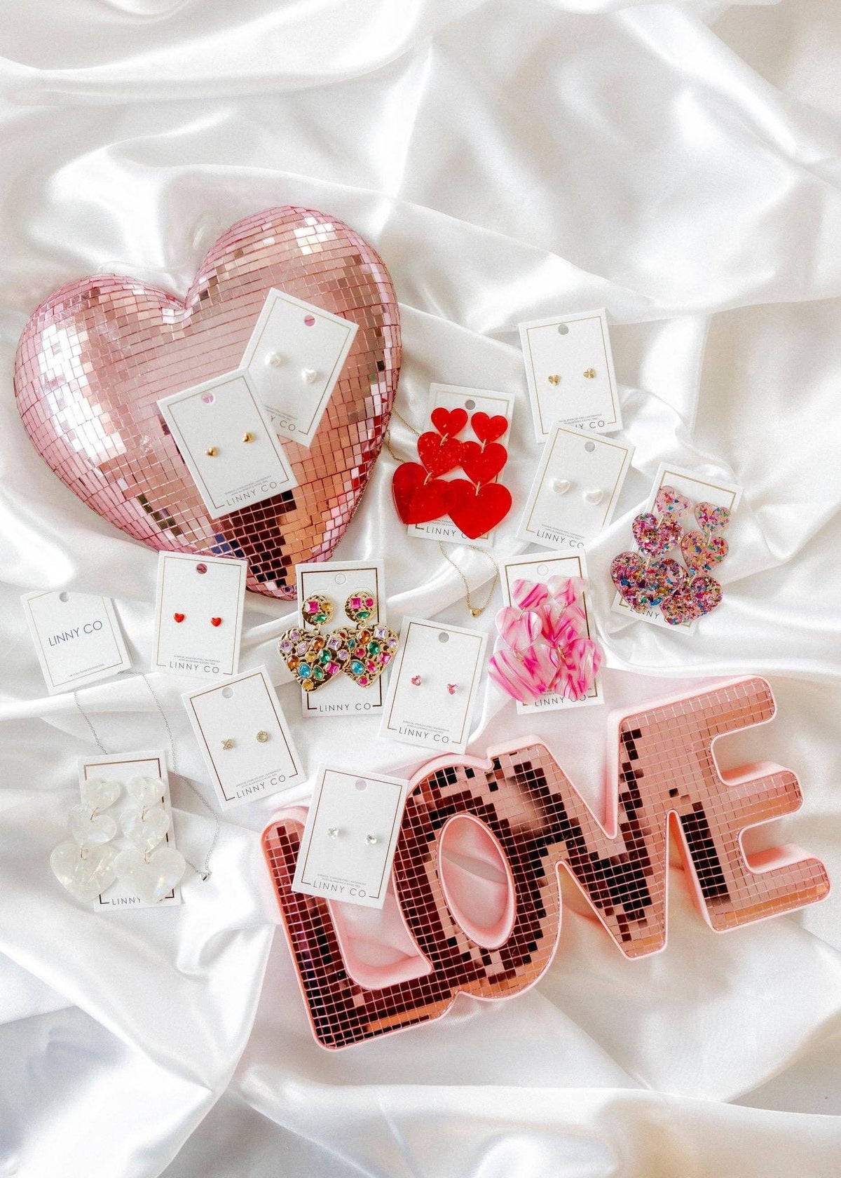 Screwback Stud Earrings - Andrea Heart