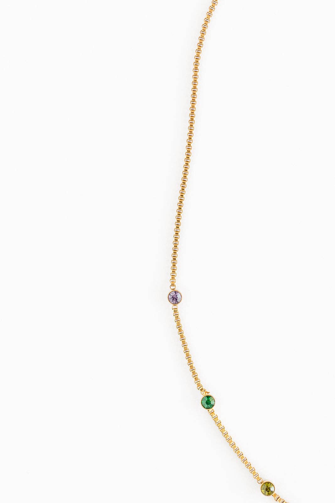 Rainbow Gem Necklace Earrings - Hypoallergenic, Girl Gift