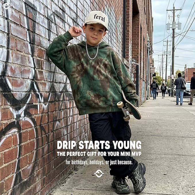 Kid/Baby 2-Tone Cap: Feral - Wood Camo/Beige