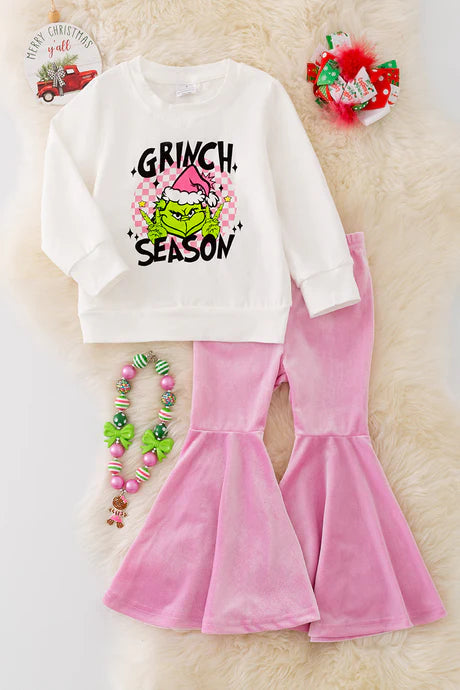 Season Pink Velvet Set