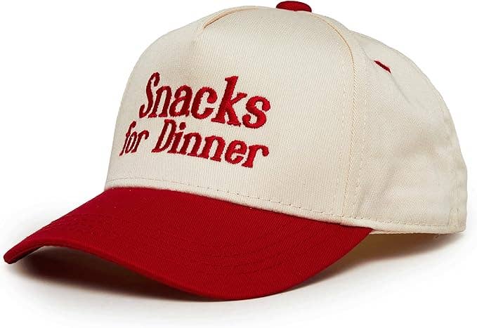 Snacks for Dinner Embroidered Cap