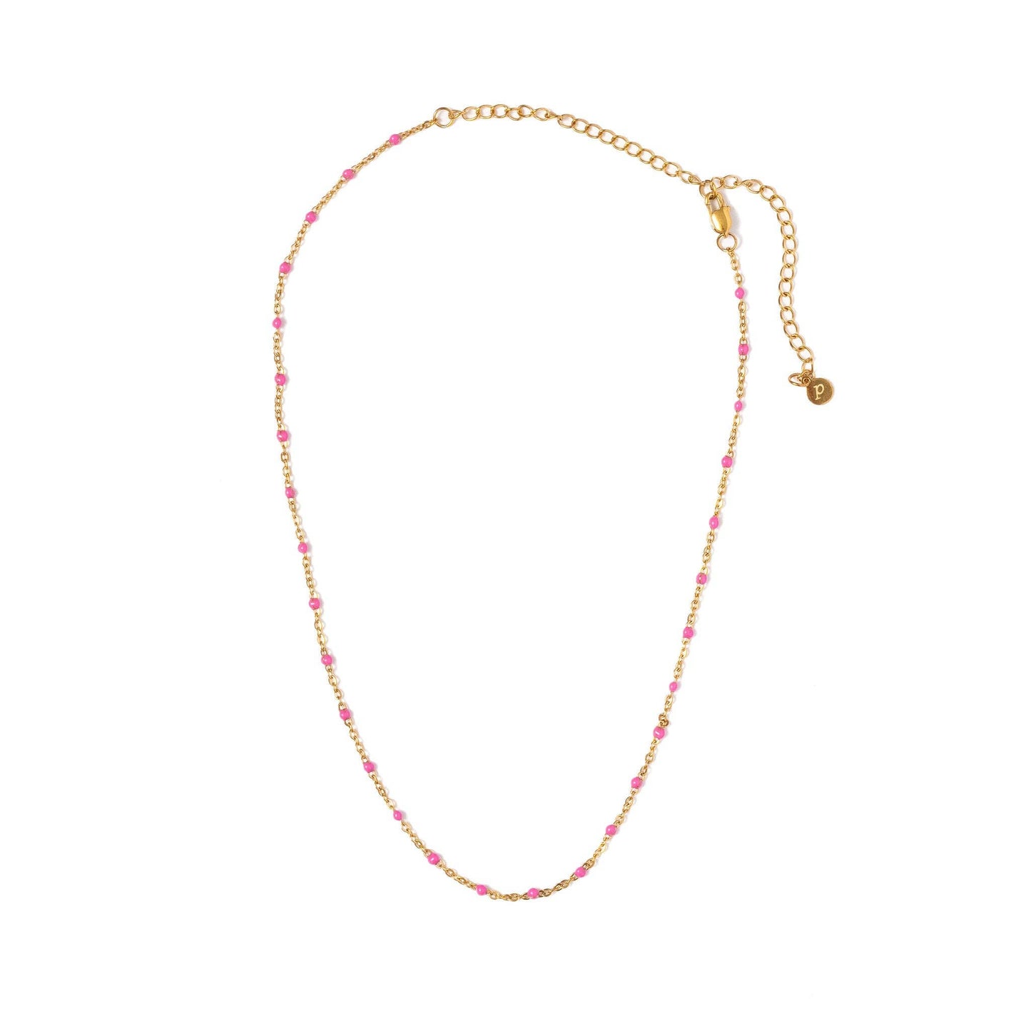 Enamel Bead Necklace Earrings - Hypoallergenic, Girl Gift