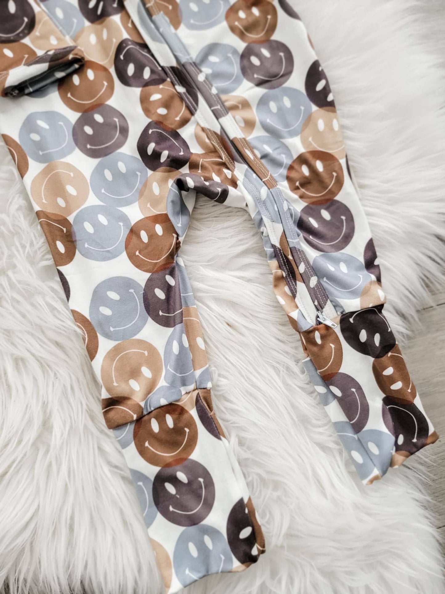 Smile Faces Double Zipper Sleeper