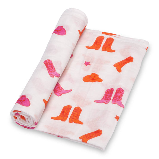 Let's go Girls swaddle Blanket