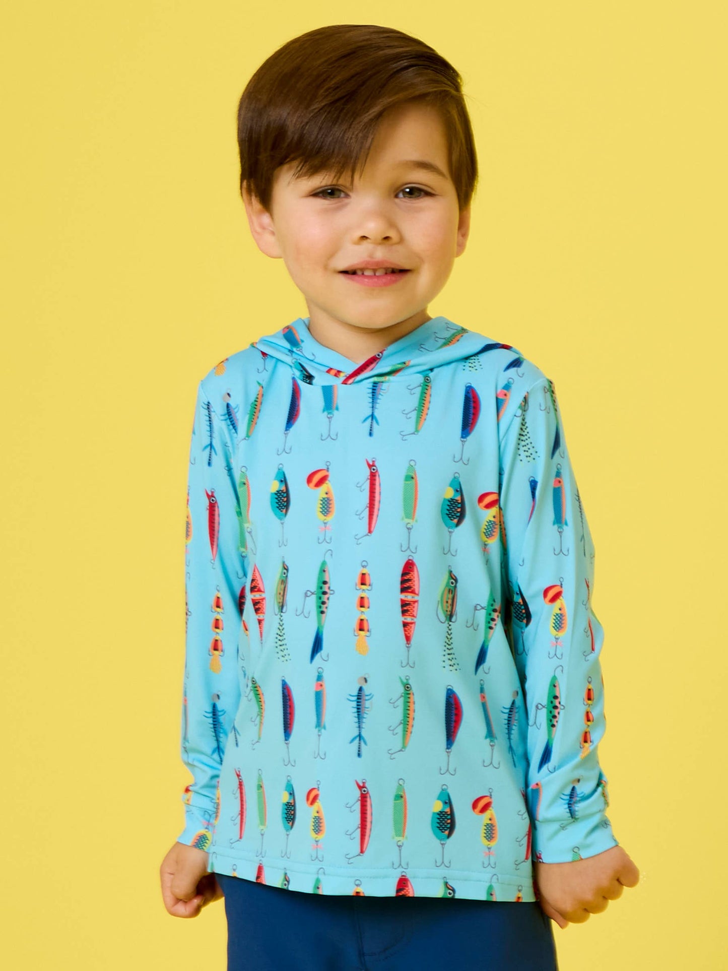 Boys Gone Fishin Performance Hooded Shirt