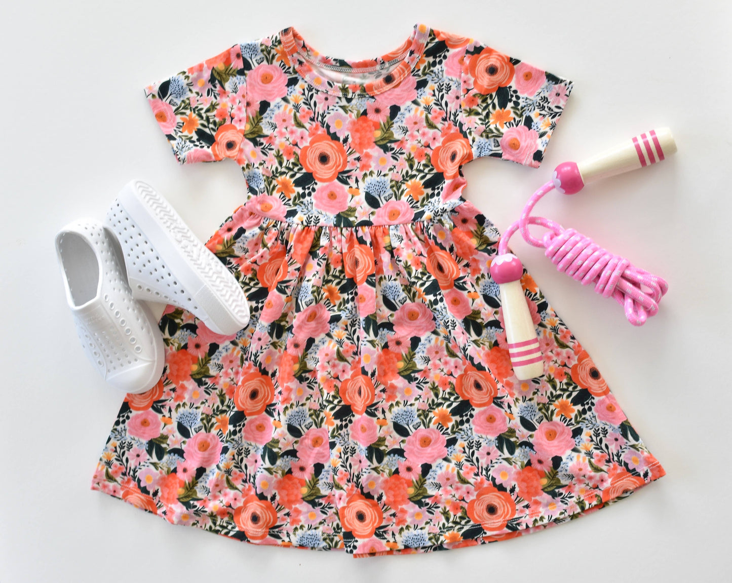 Bamboo Floral Twirl Dress