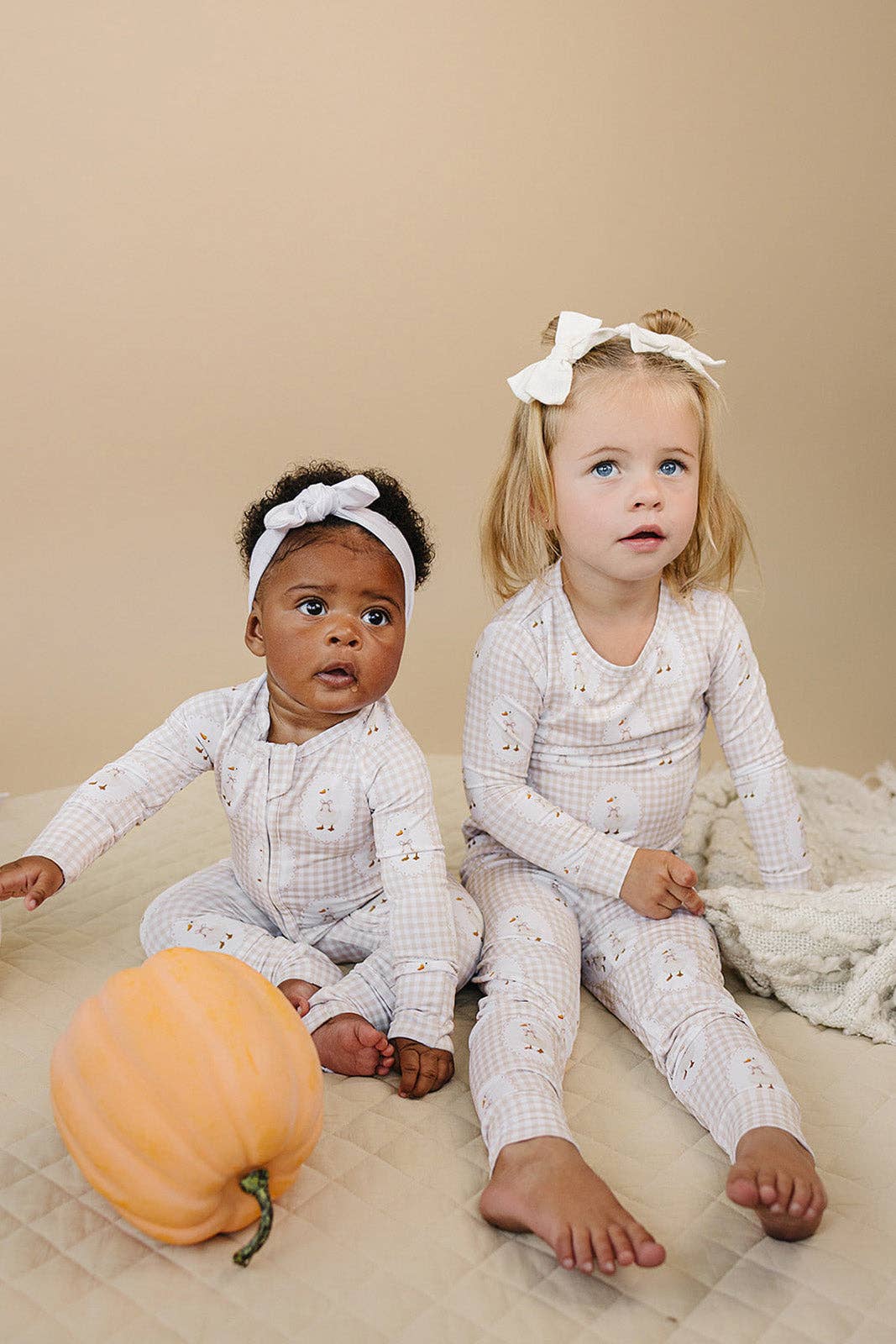 Bamboo Zip Romper | Gingham & Goose