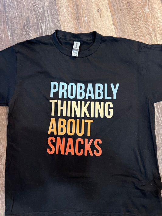 Thinking about snacks tee