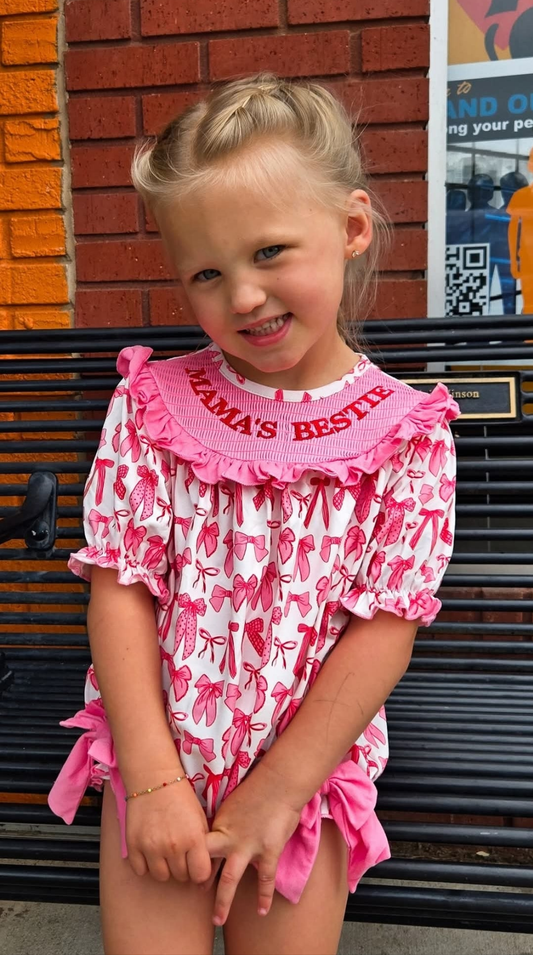 Mama's Bestie Smocked Bubble