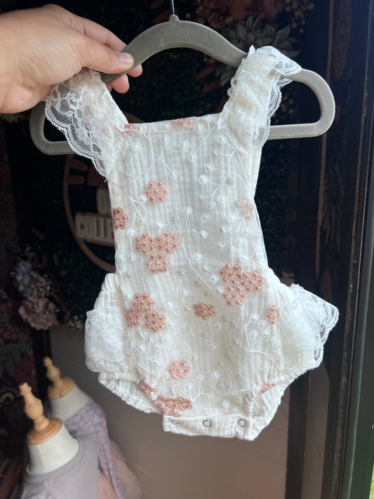 Lace Ruffle Onesie