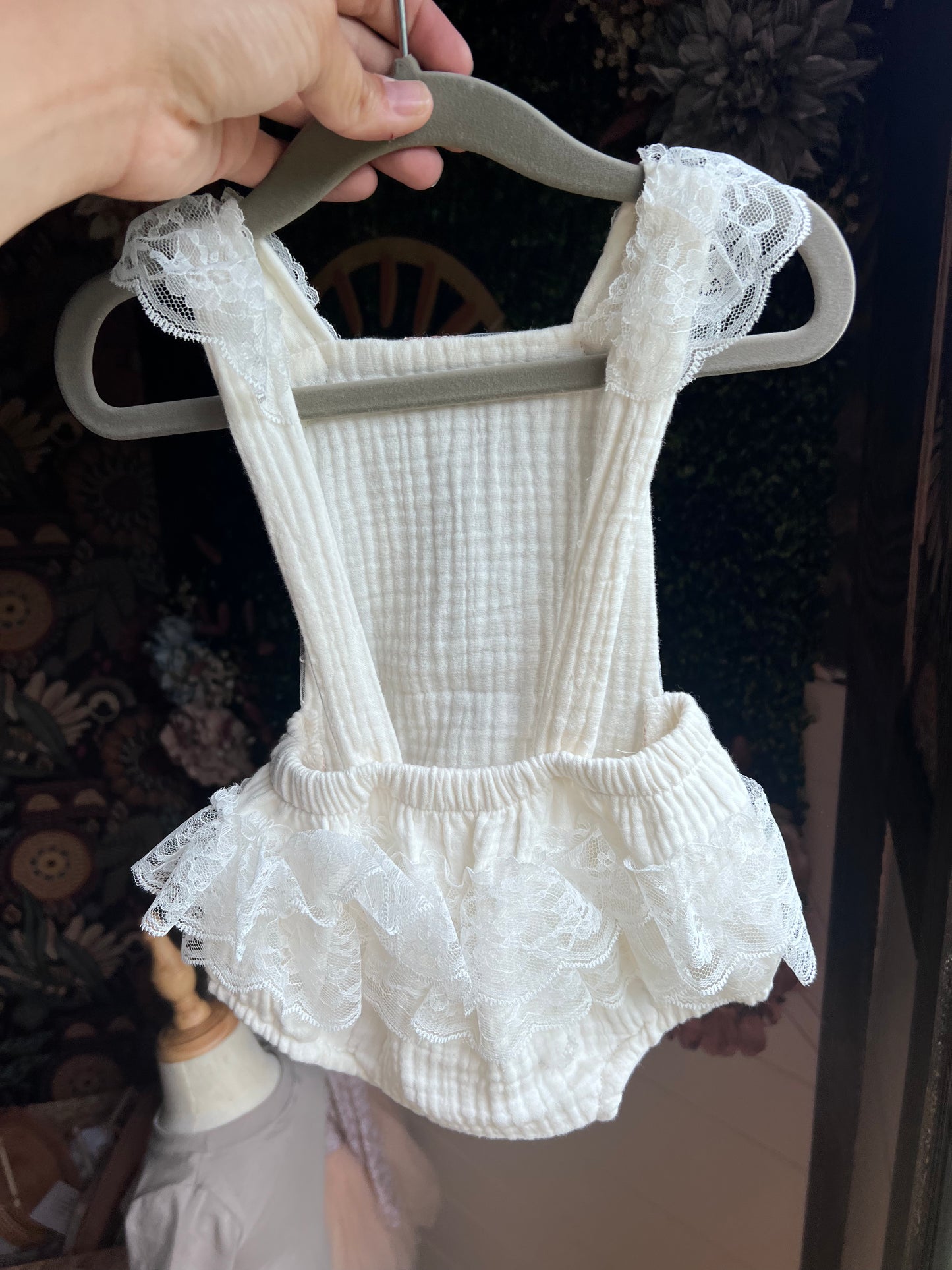 Lace Ruffle Onesie