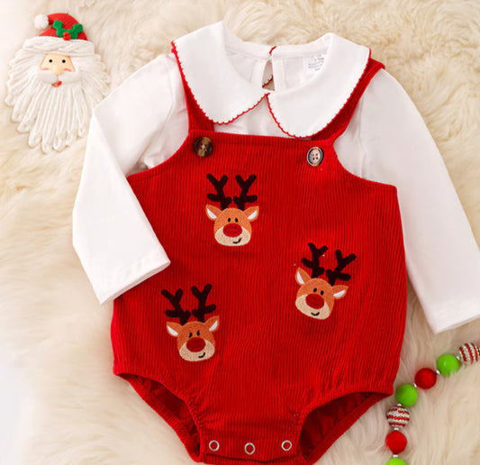 Deer Embroidered Onesie