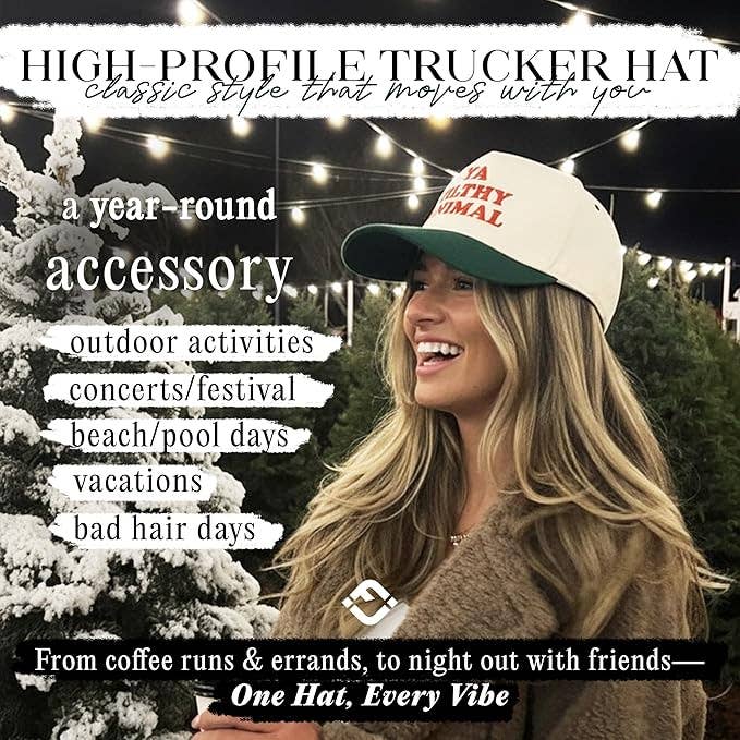 2-Tone Cap - Ya Filthy Animal - Green/Beige