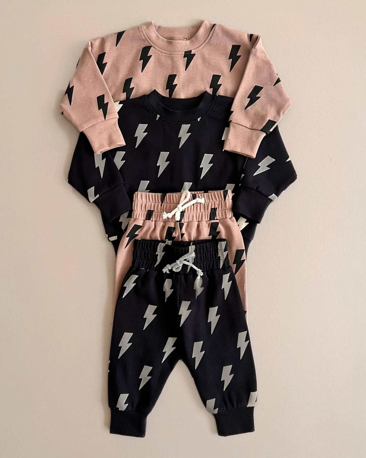 Jogger Set | Black Bolts