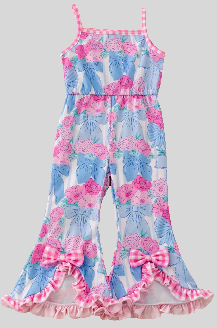 Bow and Roses Romper