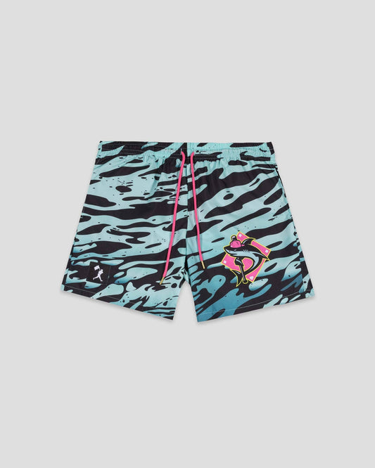 Shark Attack Cage Trunks (Rip Tide) - Youth