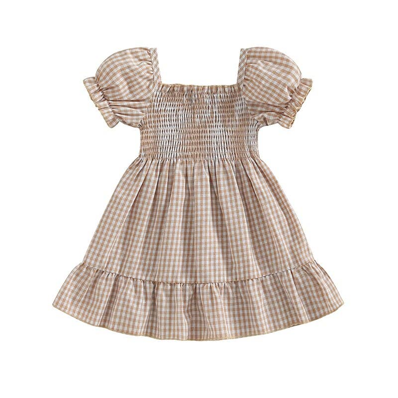 Gingham Neutral Dress