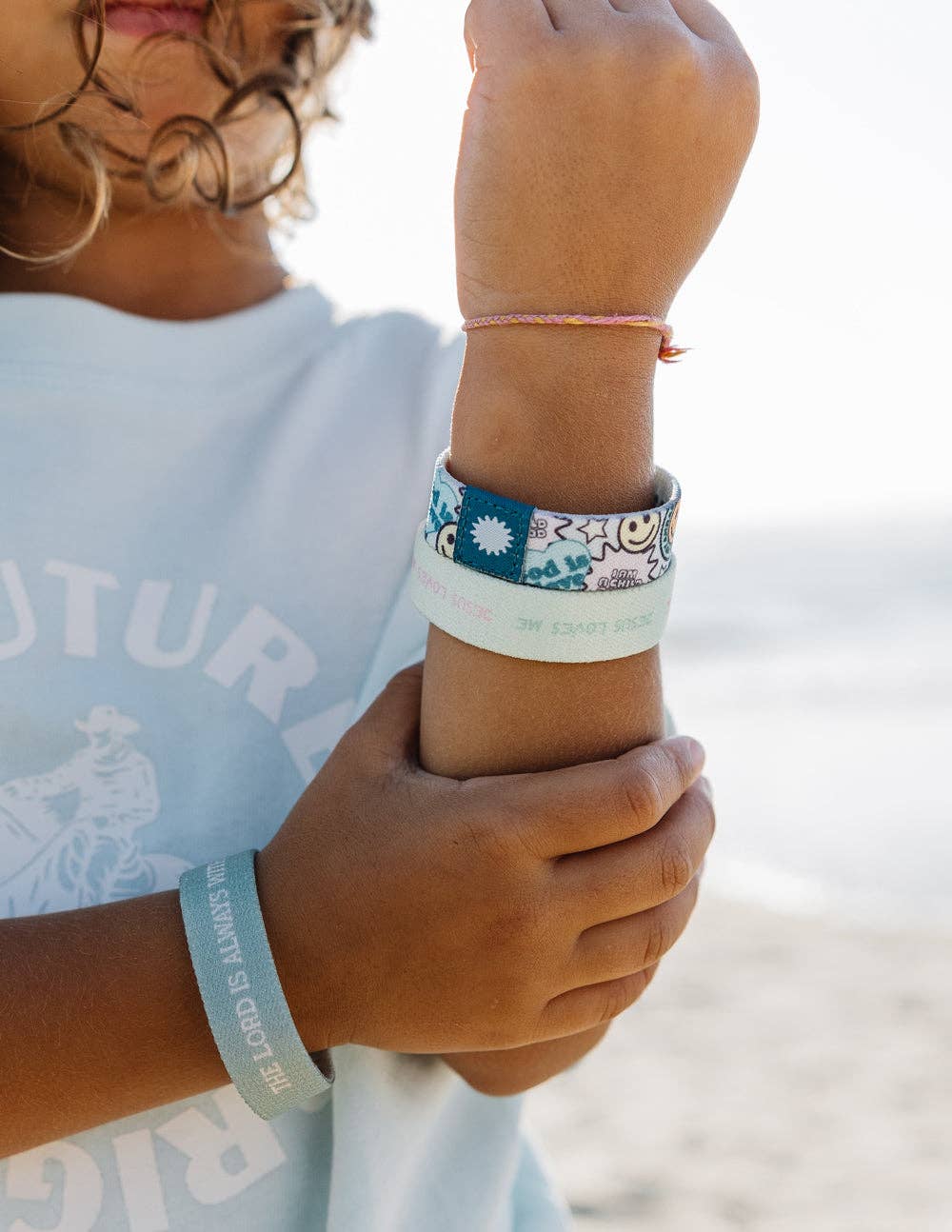 Pastel Kids Reversible Wristband