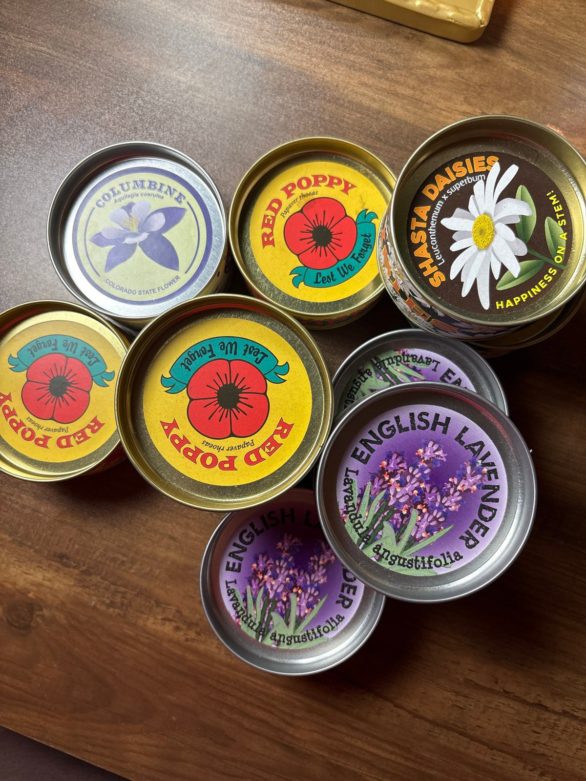 Small Seed tins