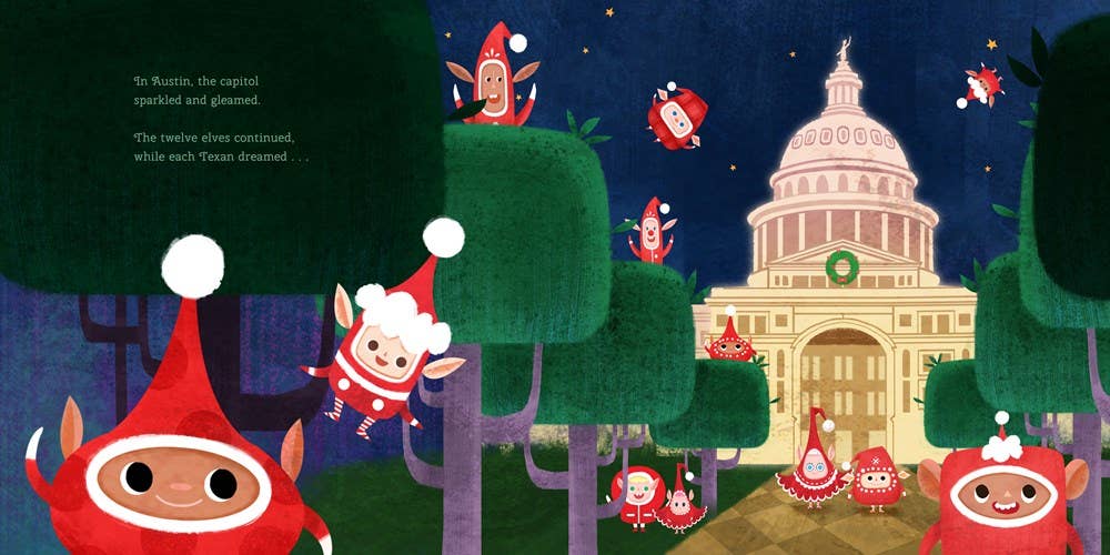 12 Little Elves Visit Texas