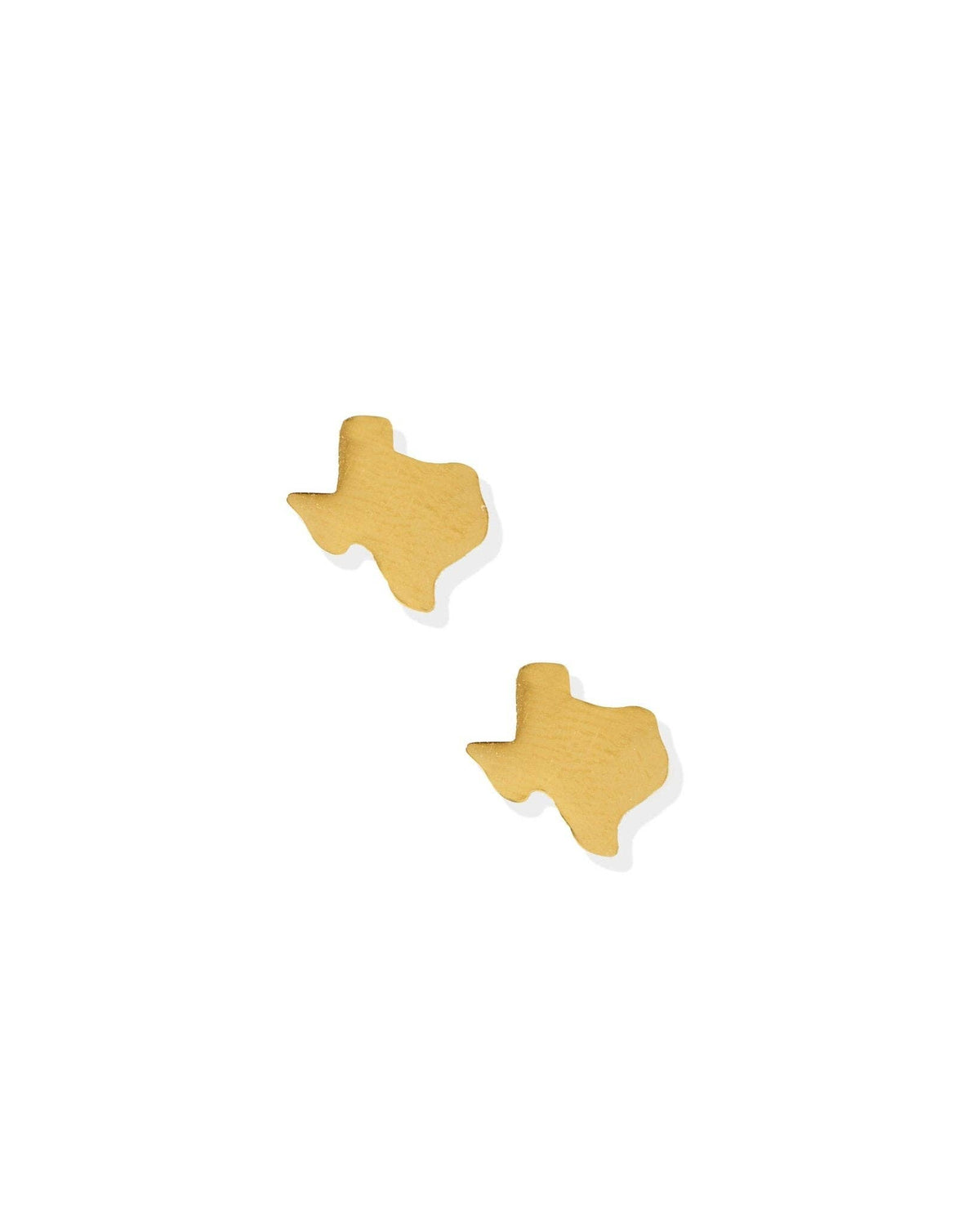Screwback Stud Earrings - Big State of Texas Gold