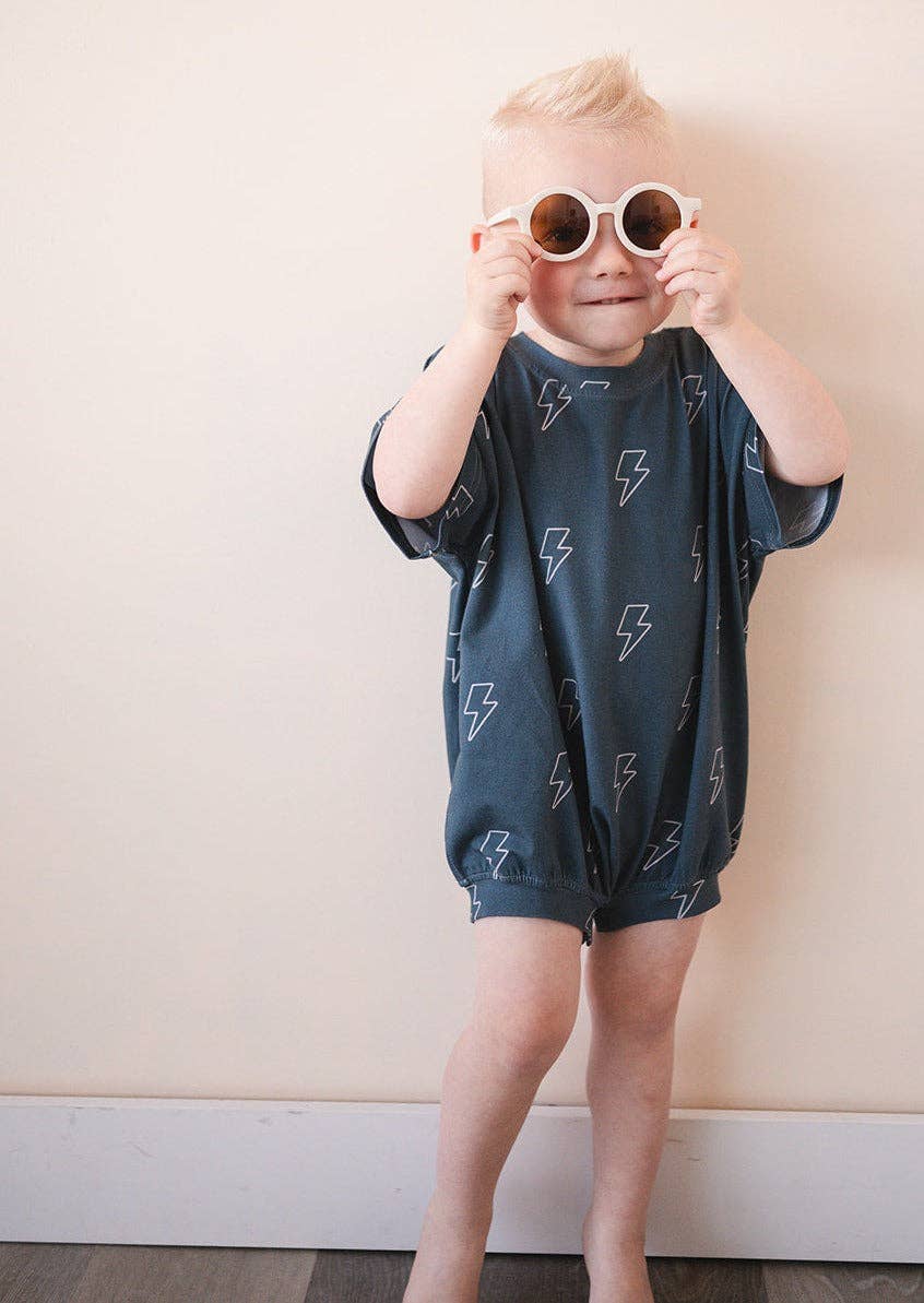 T-shirt Bubble Romper - Bolt