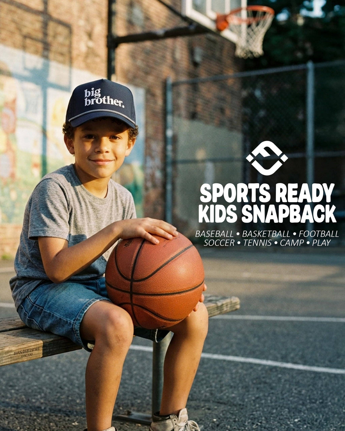Kid's Golf Hat - Big Brother - Navy