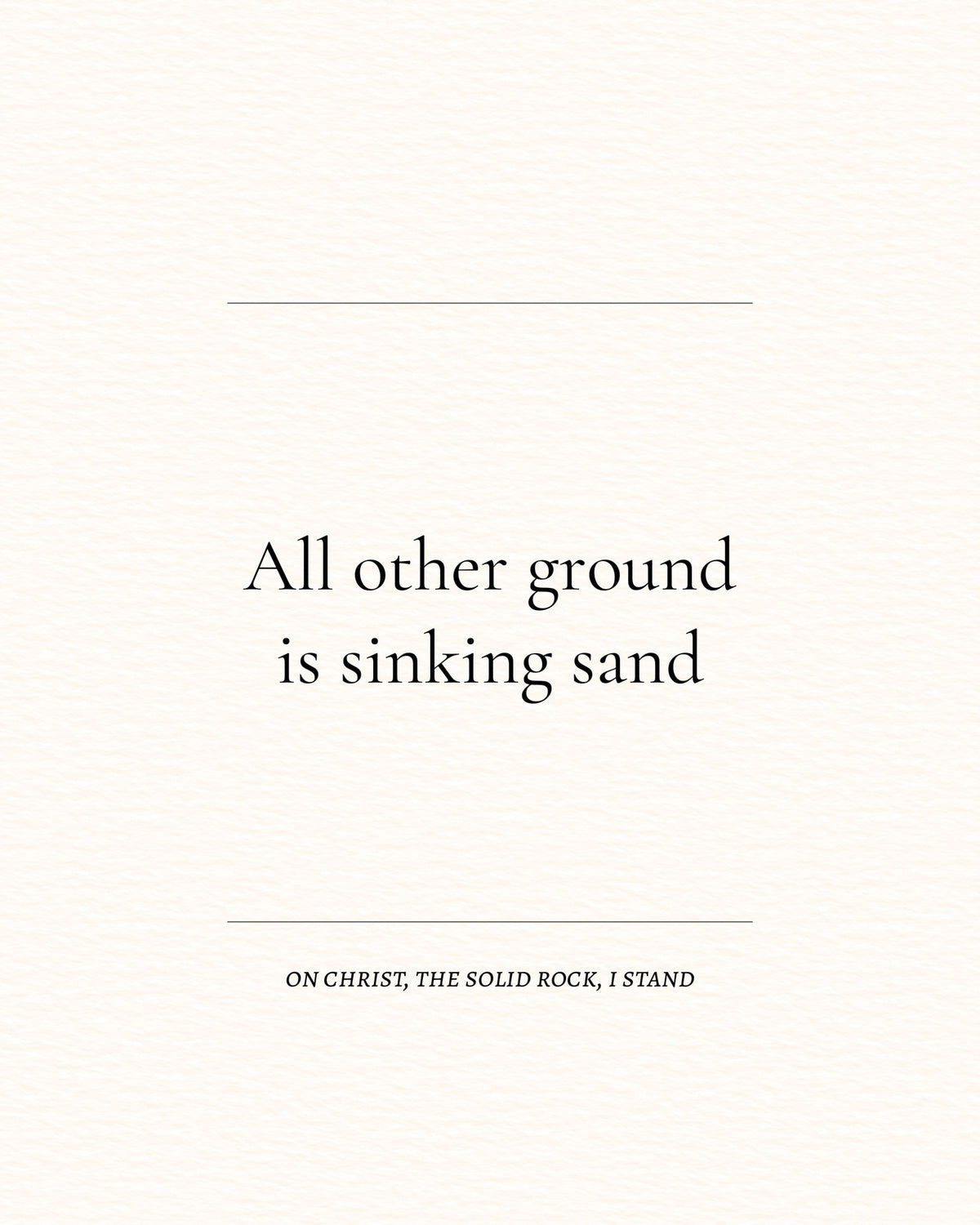 Sinking Sand