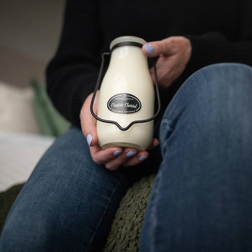 Fireside Flannel 14oz Milkbottle Candle